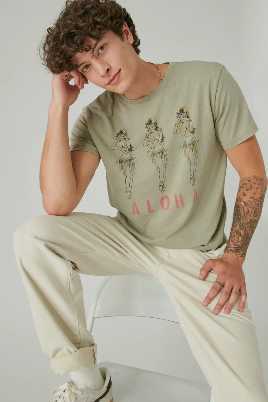 ALOHA PINUP TEE, image 1