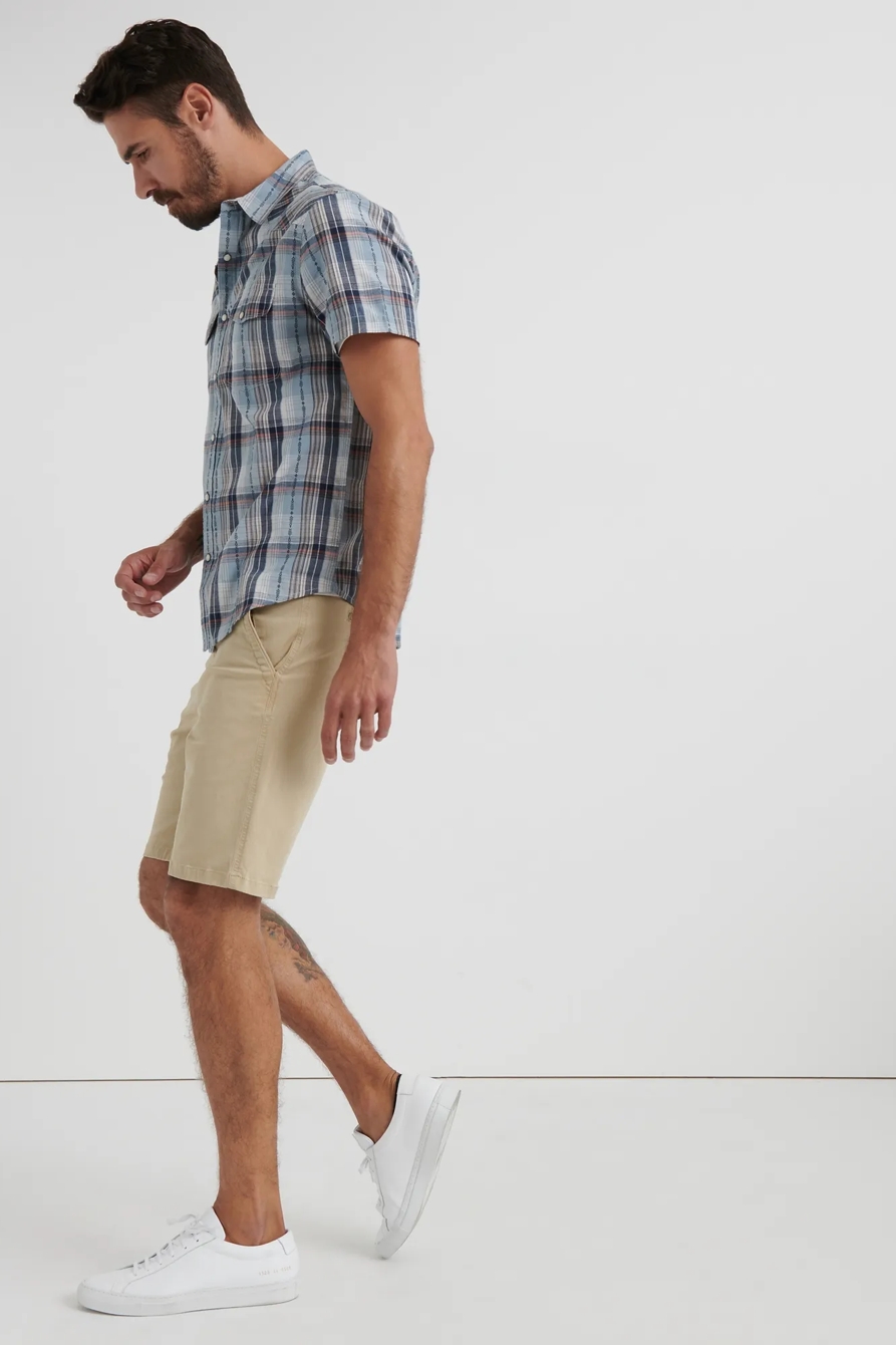 STRETCH TWILL FLAT FRONT SHORT, image 2