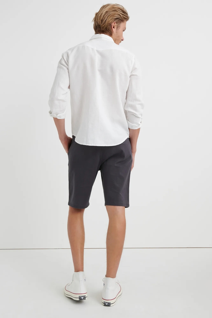 STRETCH TWILL FLAT FRONT SHORT, image 3