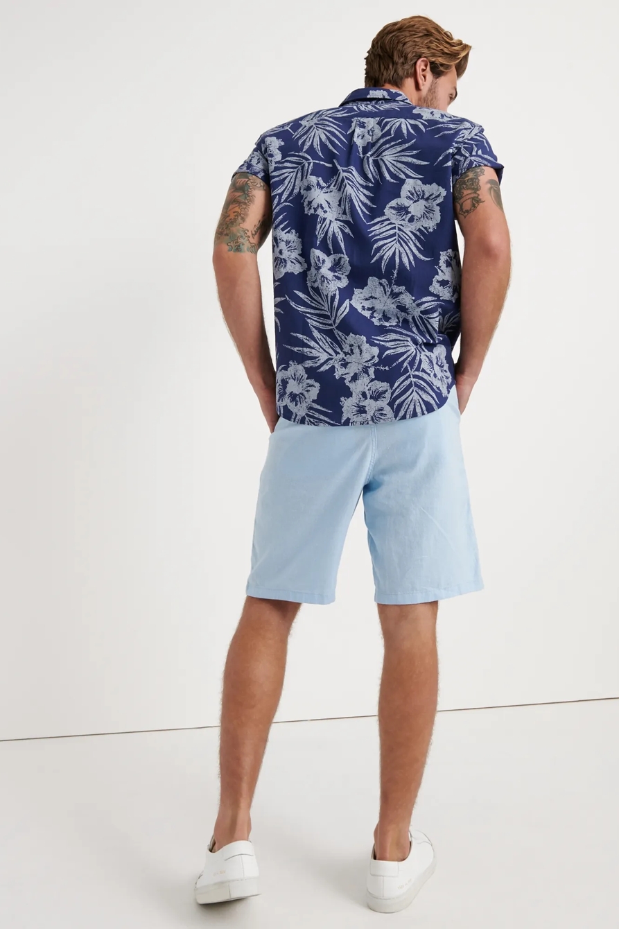 LINEN BLEND FLAT FRONT SHORT, image 3