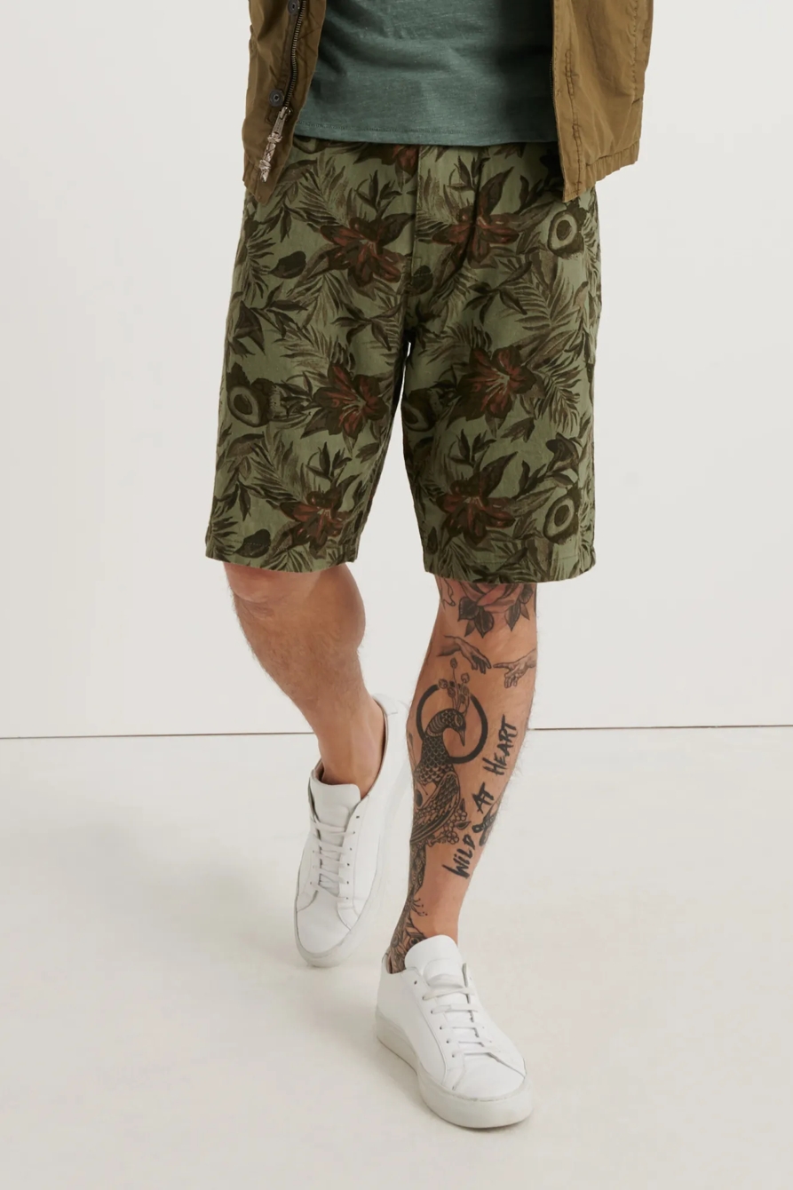 AVOCADO PRINT FLAT FRONT SHORT, image 1