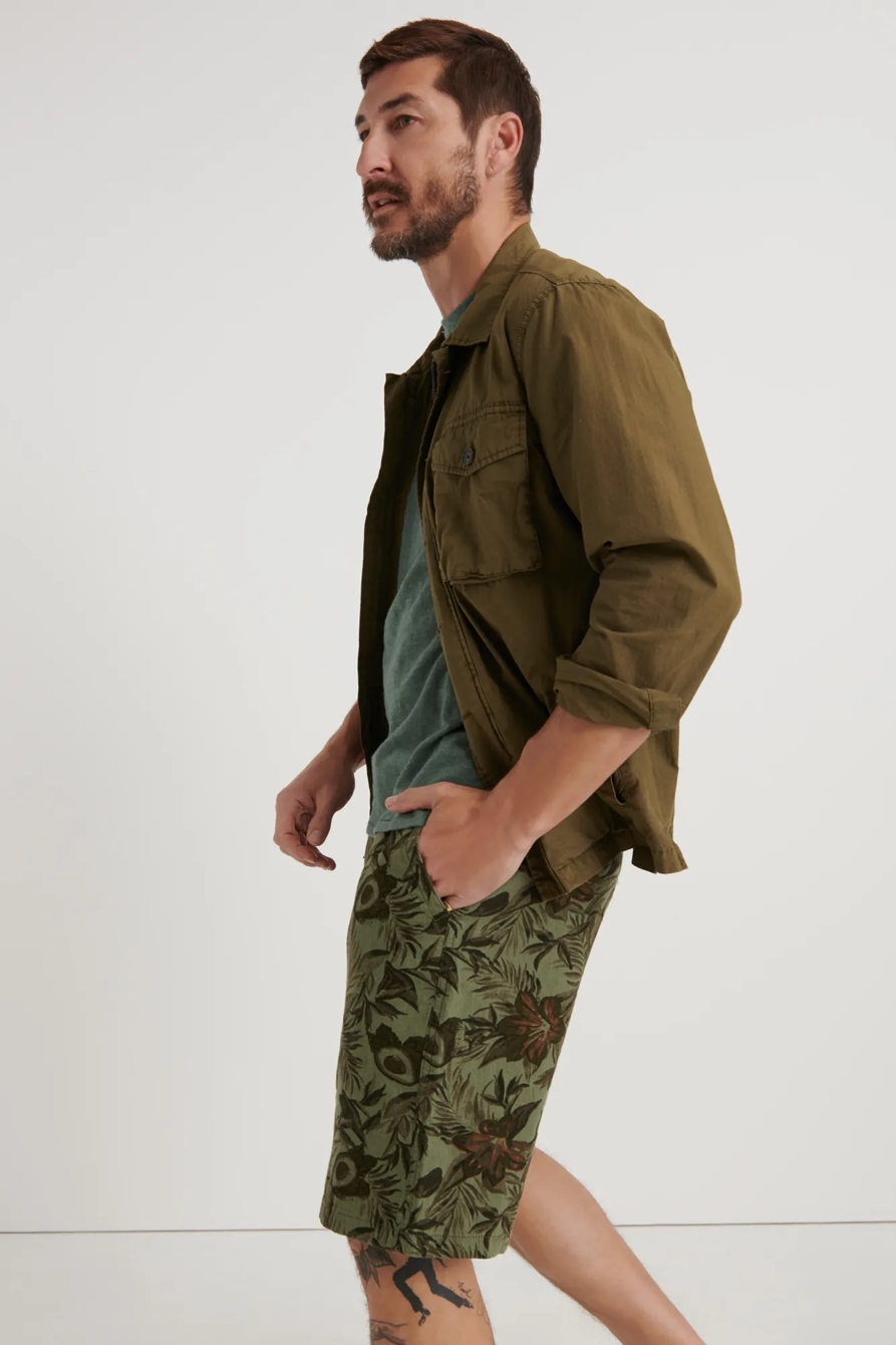 AVOCADO PRINT FLAT FRONT SHORT, image 2