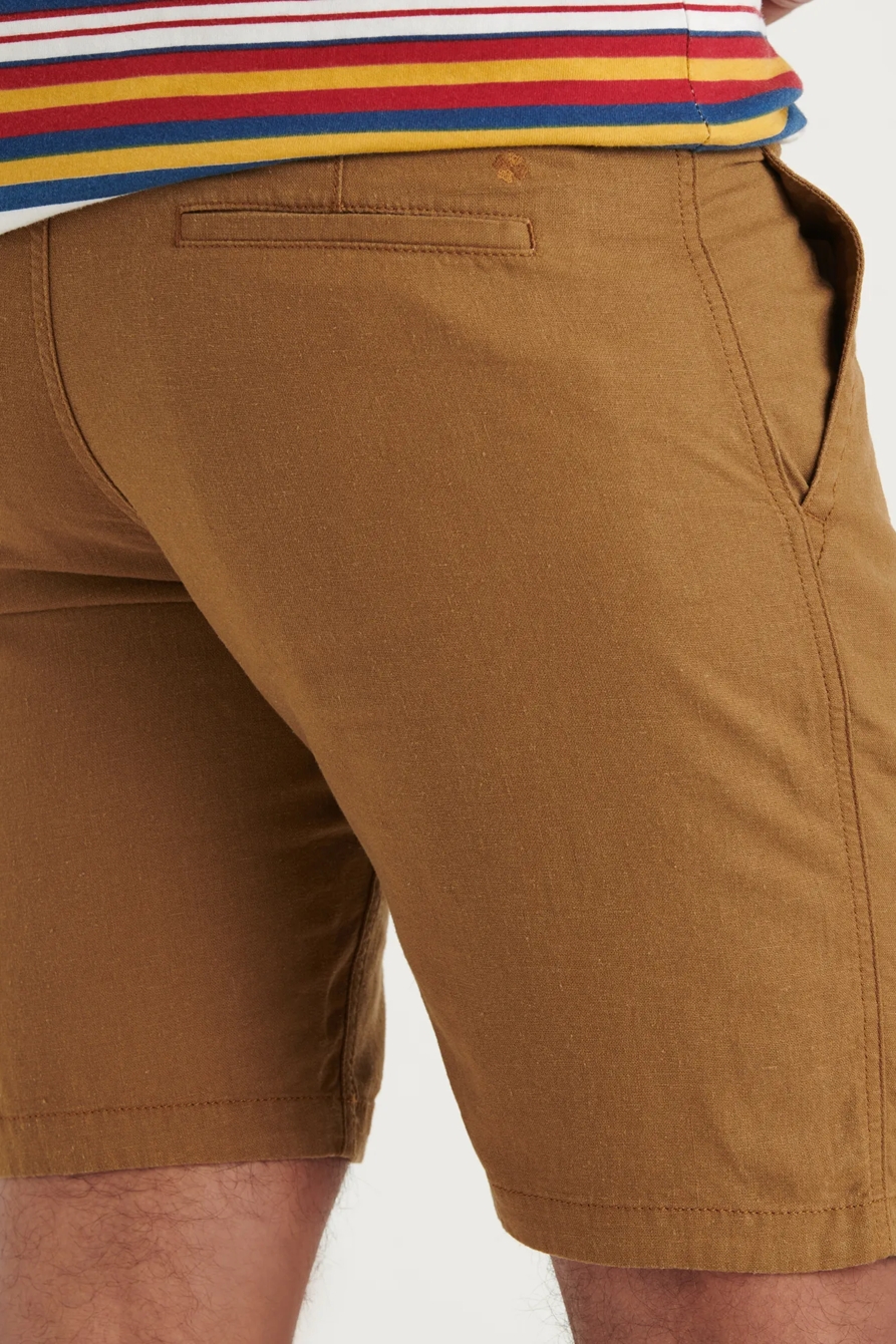 LINEN FLAT FRONT SHORT, image 4