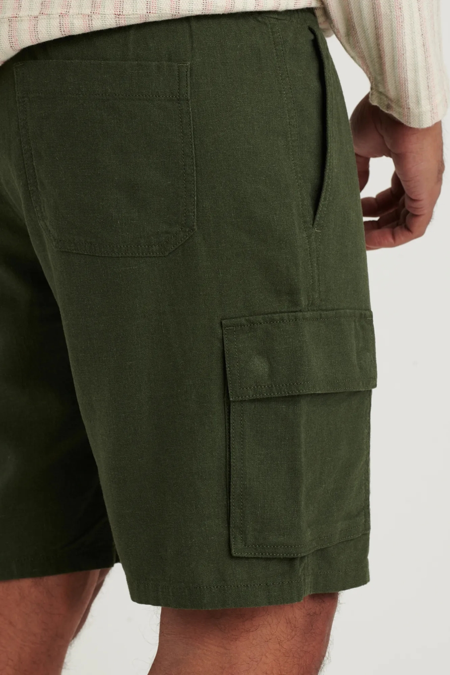 LINEN CARGO SHORT, image 4