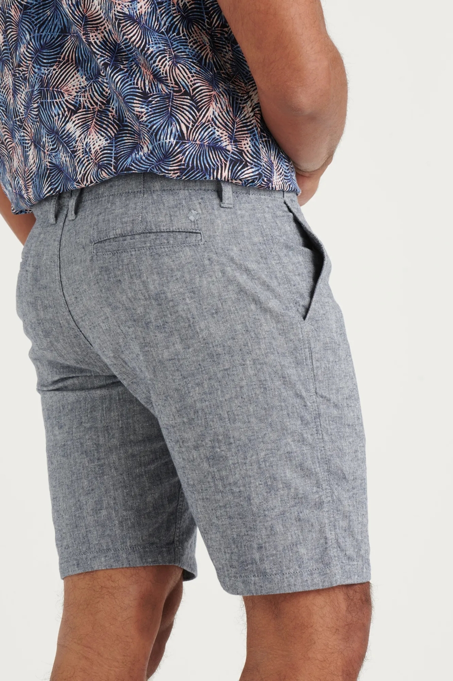 CHAMBRAY FLAT FRONT SHORT, image 4