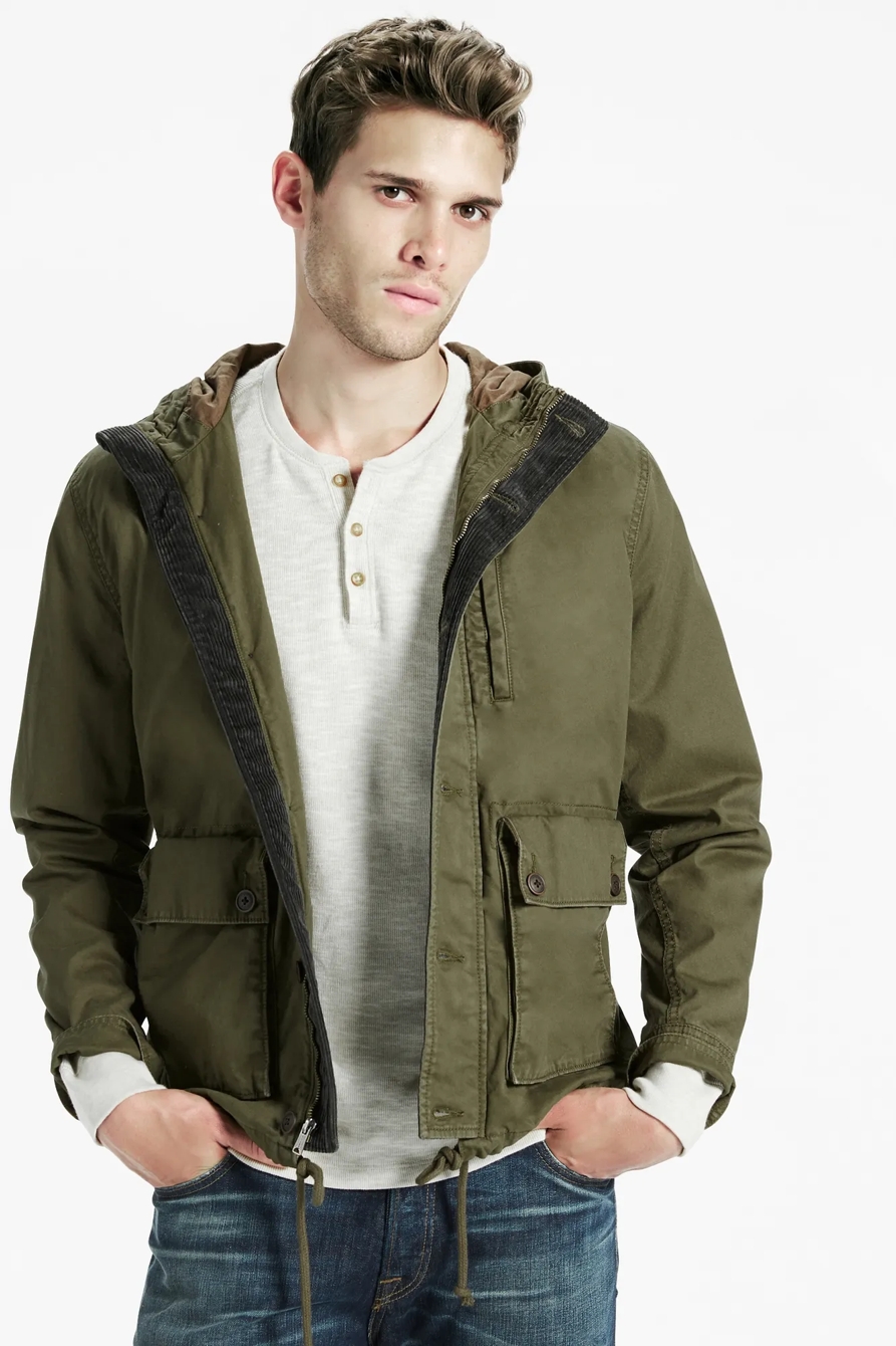 COURDROY TRIM PARKA, image 1