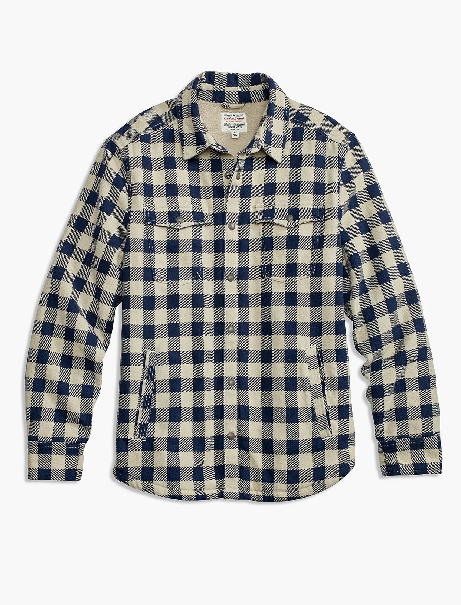 PLAID SHERPA SHIRT JACKET, image 4