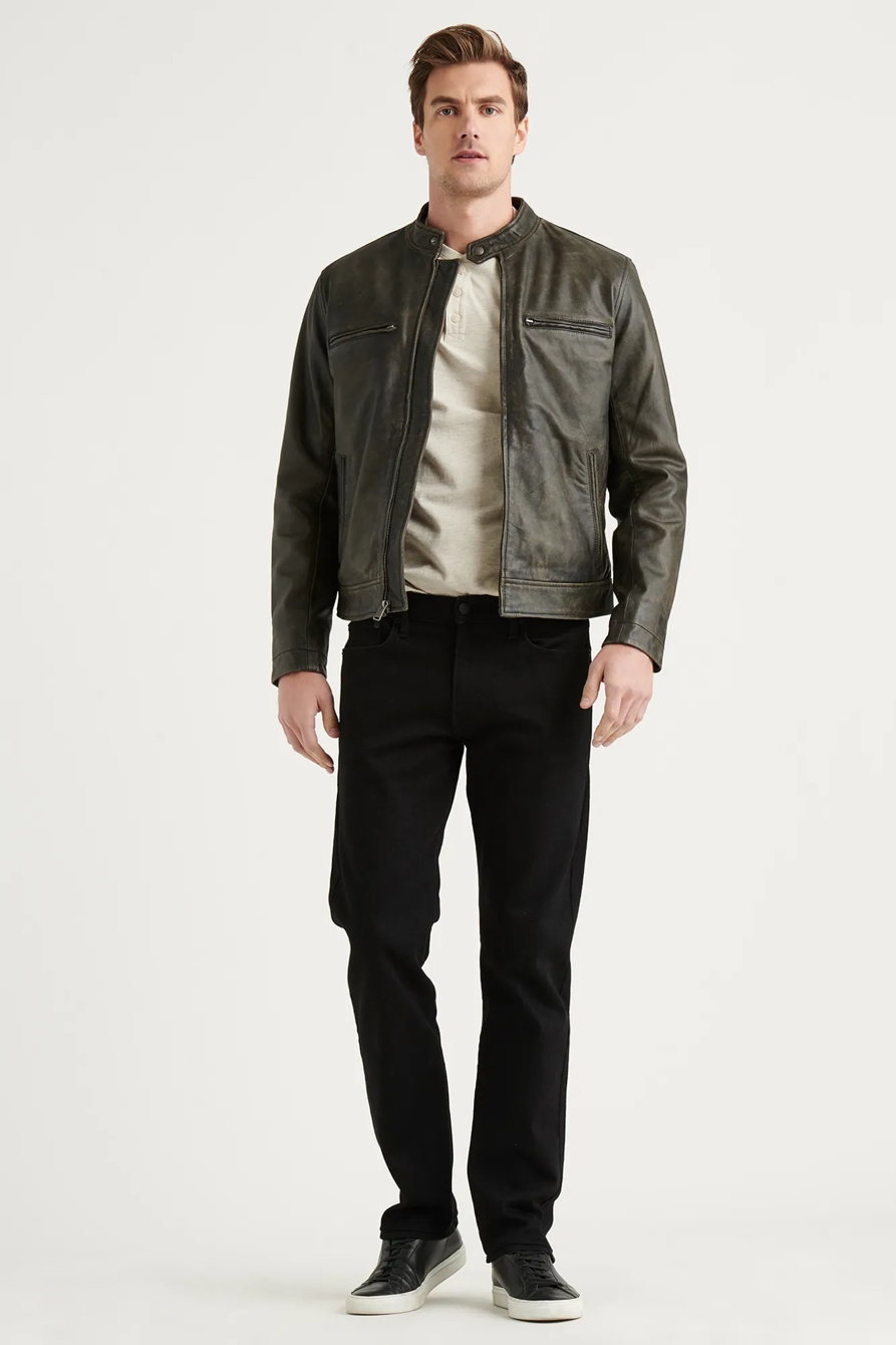 CLASSIC WASHED LEATHER BONNEVILLE JACKET | Lucky Brand CLASSIC WASHED LEATHER BONNEVILLE JACKET | Lucky Brand
