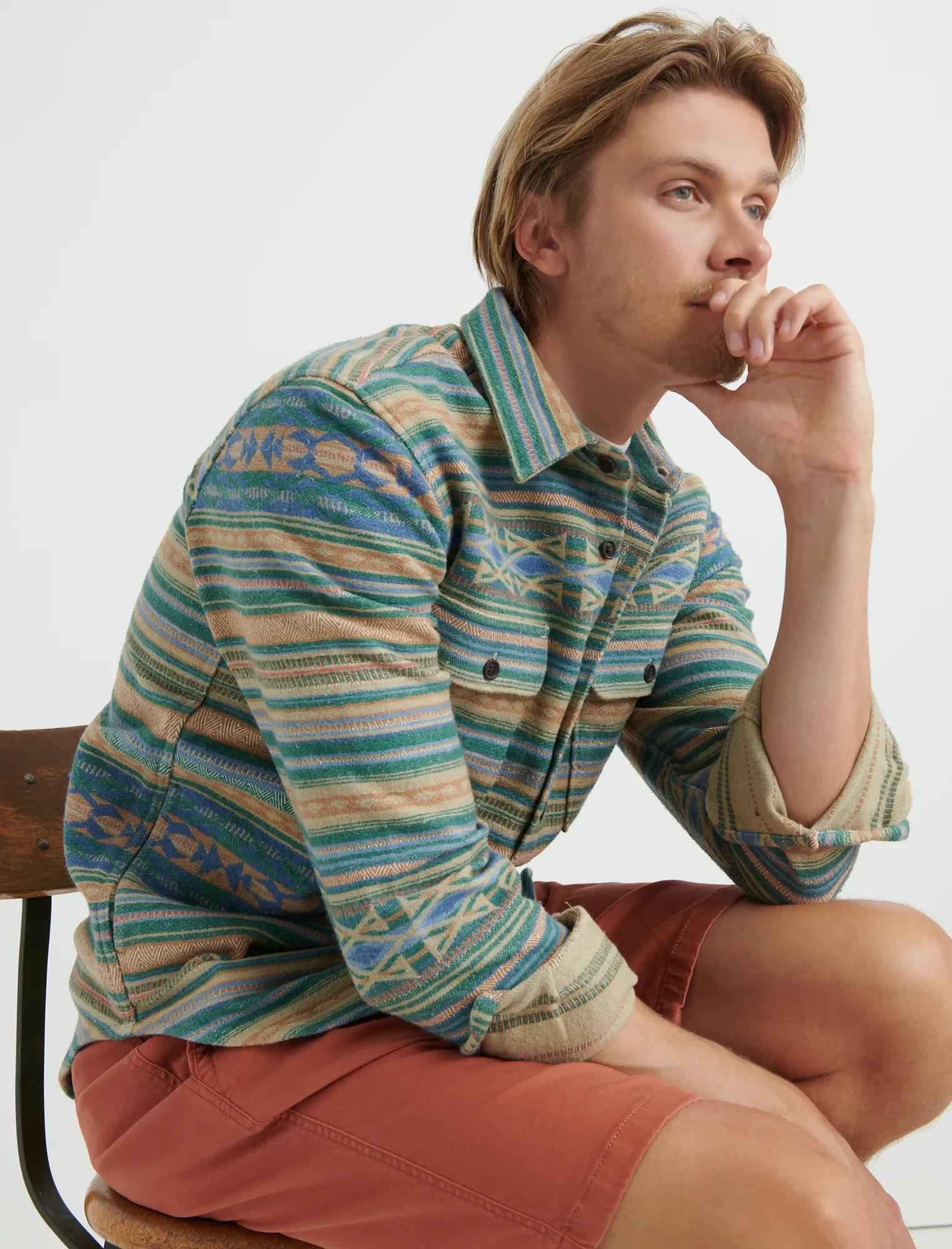 Jacquard Shirt Jacket, image 4