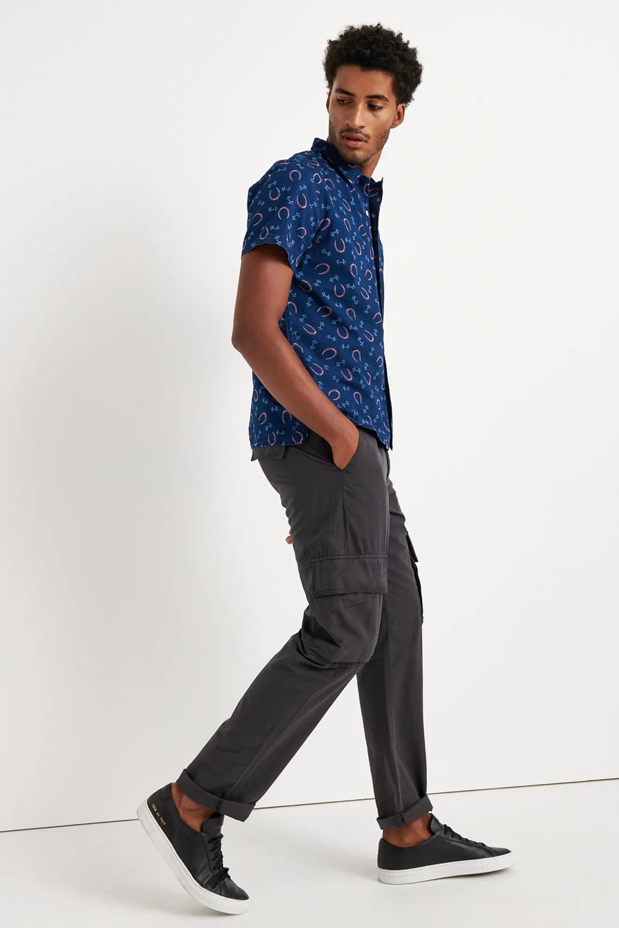 Indigo Club Collar Shirt, image 2