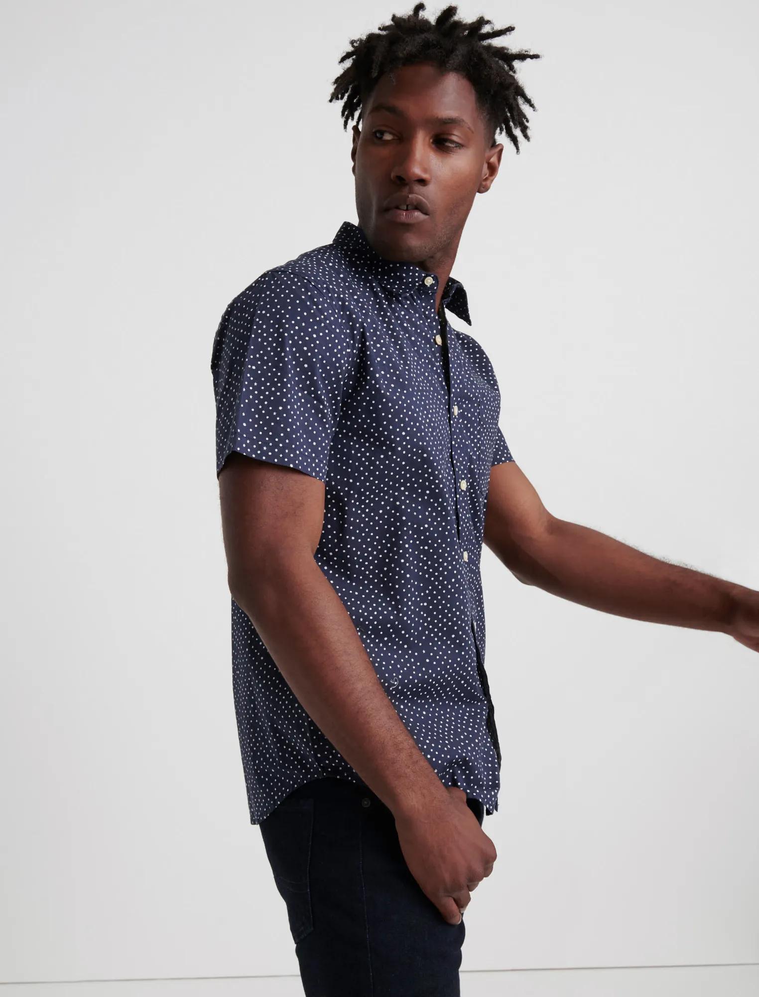 SHORT SLEEVE PRINTED 1 POCKET SHIRT, image 2