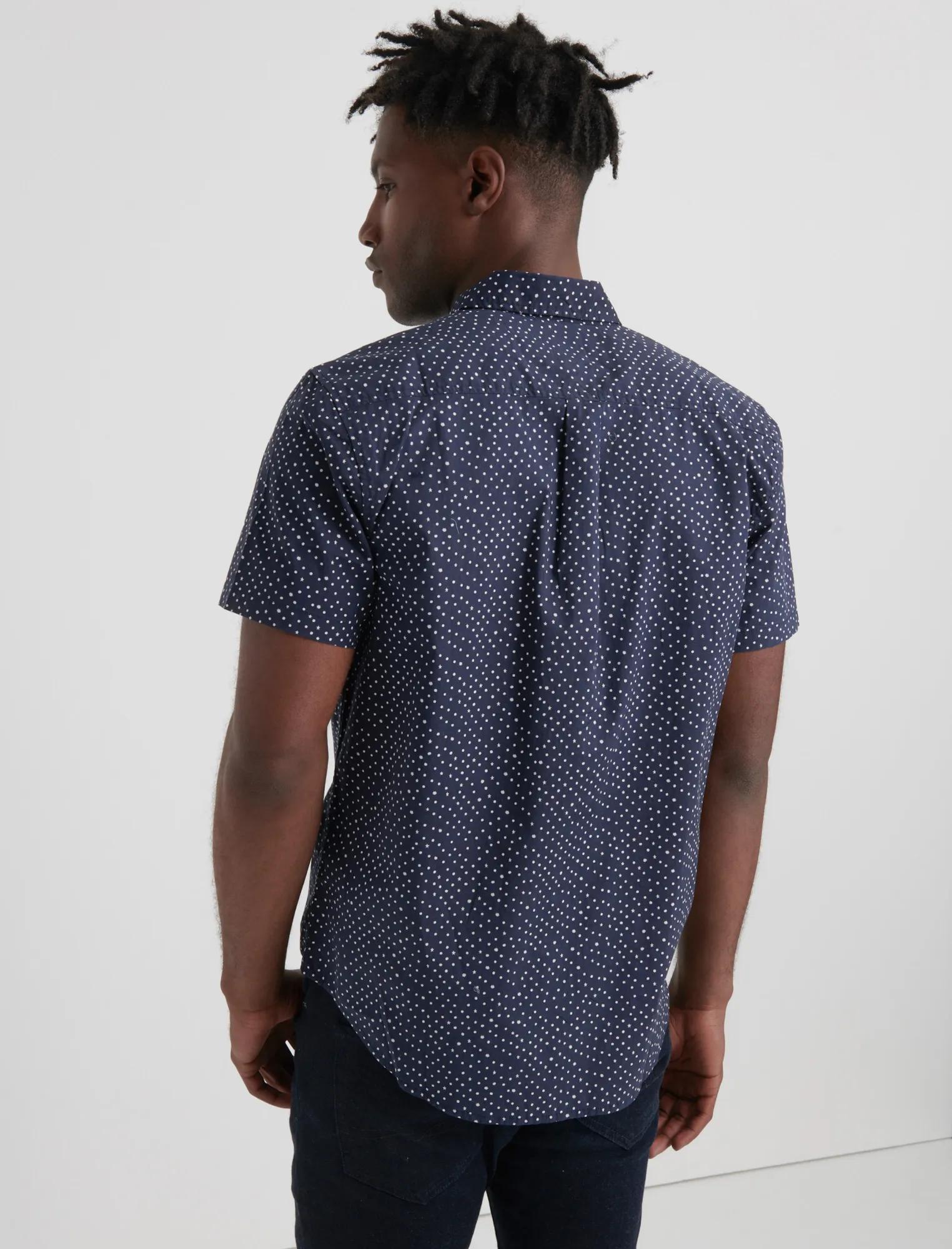 SHORT SLEEVE PRINTED 1 POCKET SHIRT, image 3