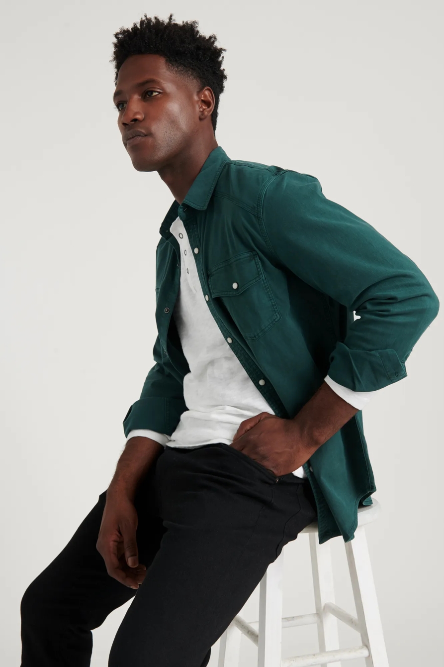 TENCEL WESTERN SHIRT, image 5