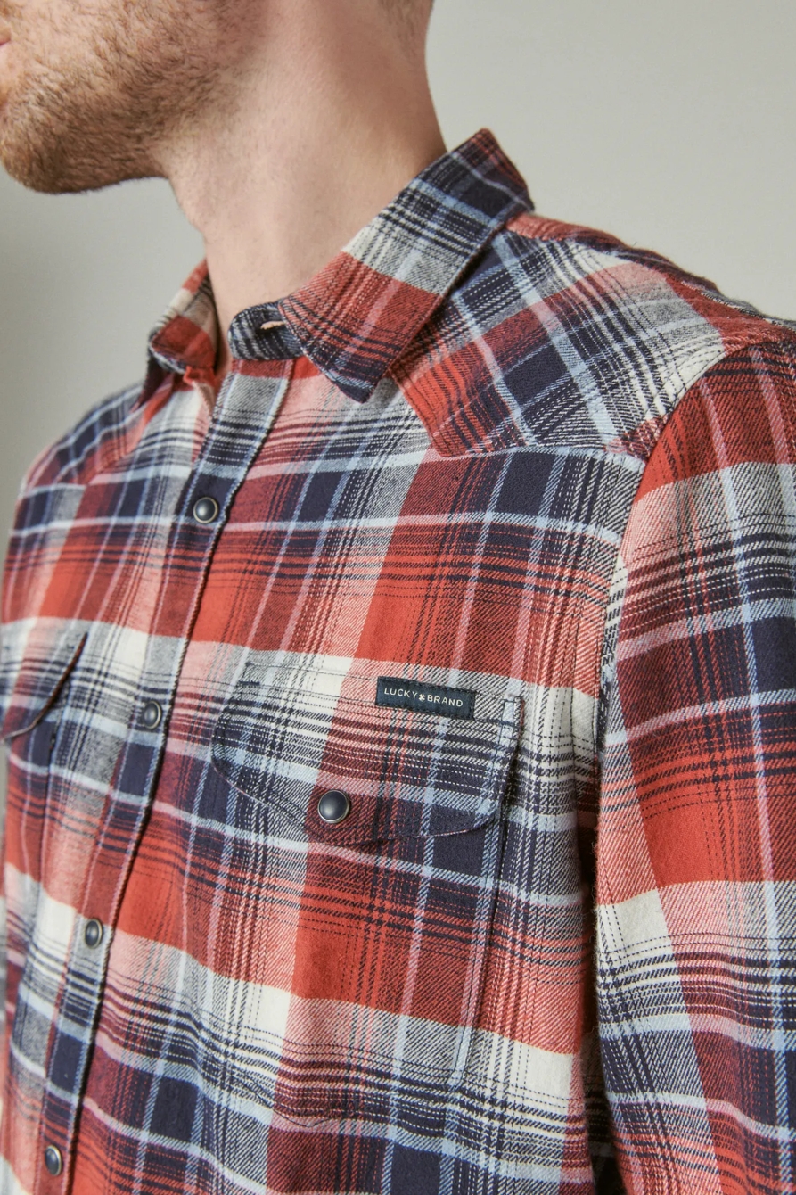 PLAID WESTERN LONG SLEEVE SHIRT, image 5