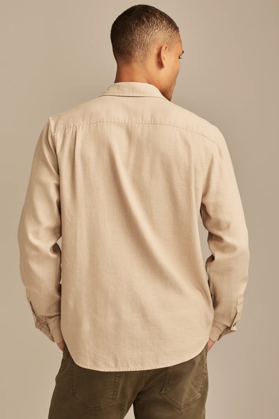 SOLID COTTON TWILL GROM SHIRT, image 5