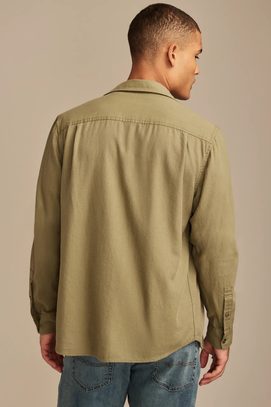 SOLID COTTON TWILL GROM SHIRT, image 3