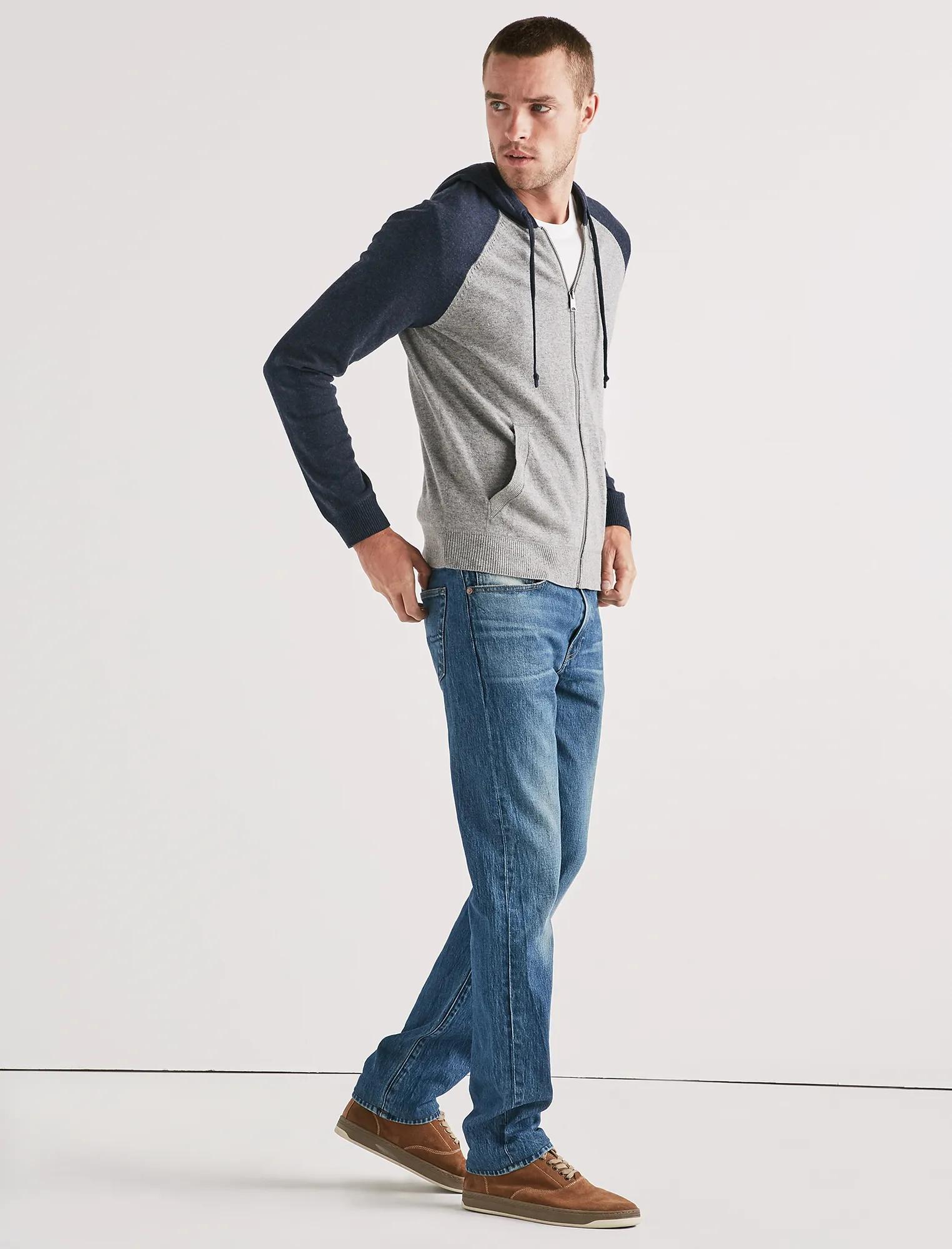 COLOR BLOCK FULL ZIP HOODIE, image 2