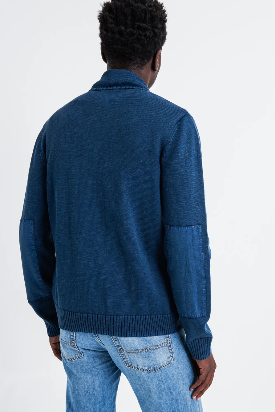 MILITARY SHAWL COLLAR CARDIGAN SWEATER, image 3