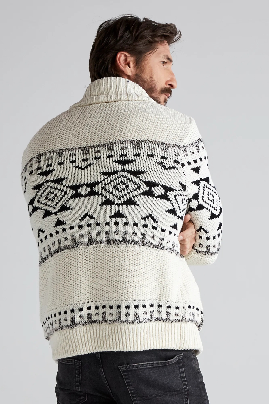 SHERPA-LINED SHAWL CARDIGAN, image 3