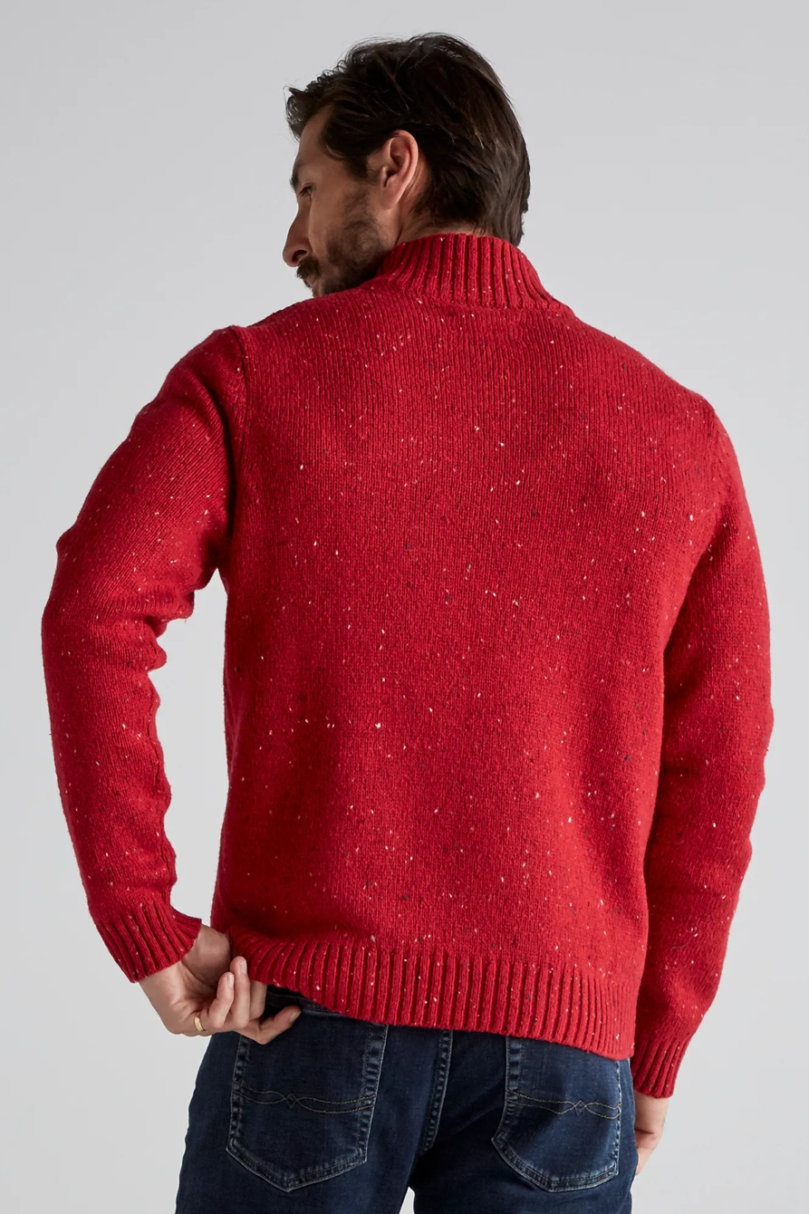 DONEGAL BUTTON MOCK SWEATER, image 3