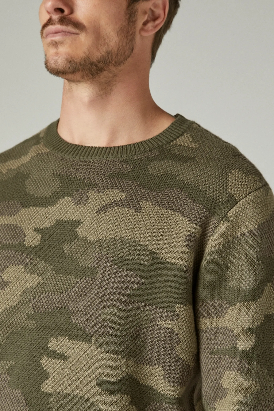 CAMO CREW NECK SWEATER, image 5
