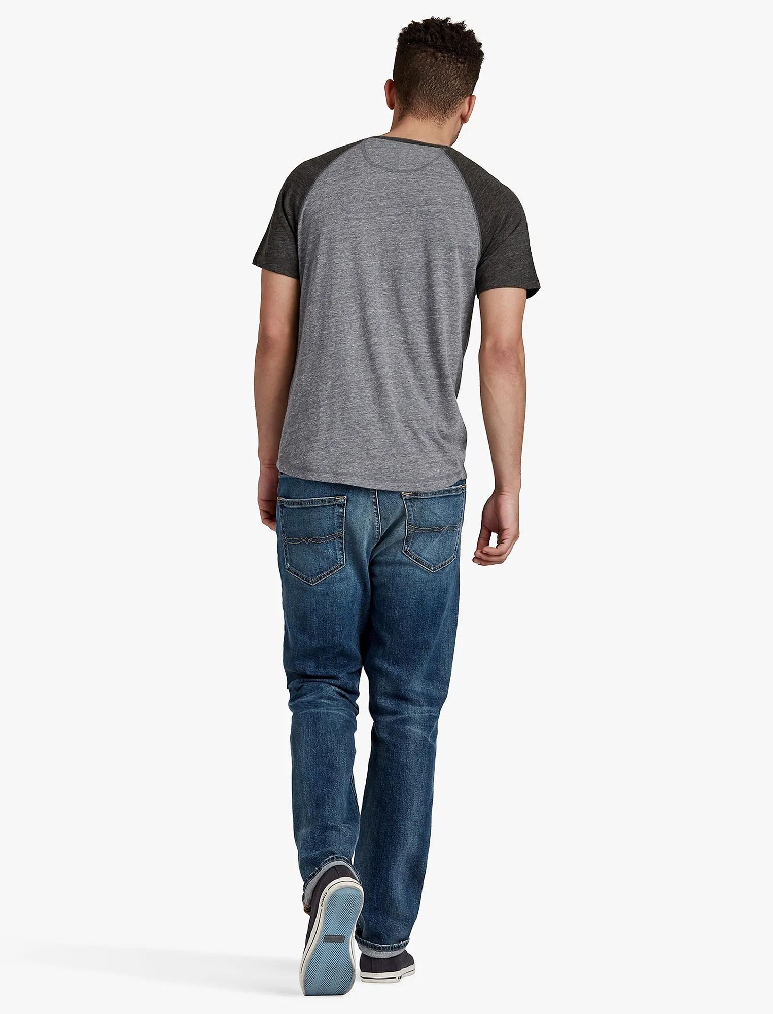 RAGLAN SHORT SLEEVE HENLEY, image 2