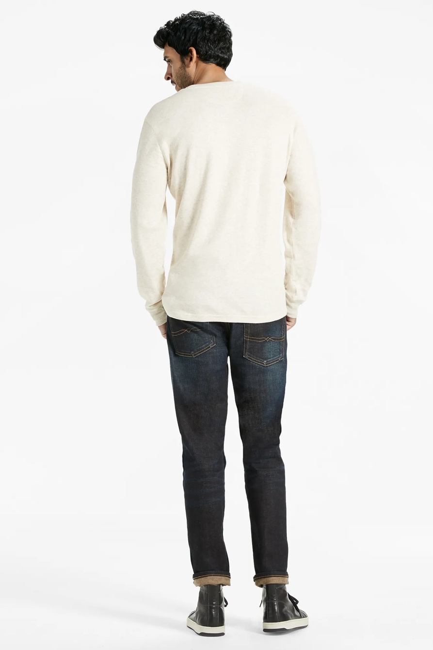 DOUBLE KNIT HENLEY TEE, image 3