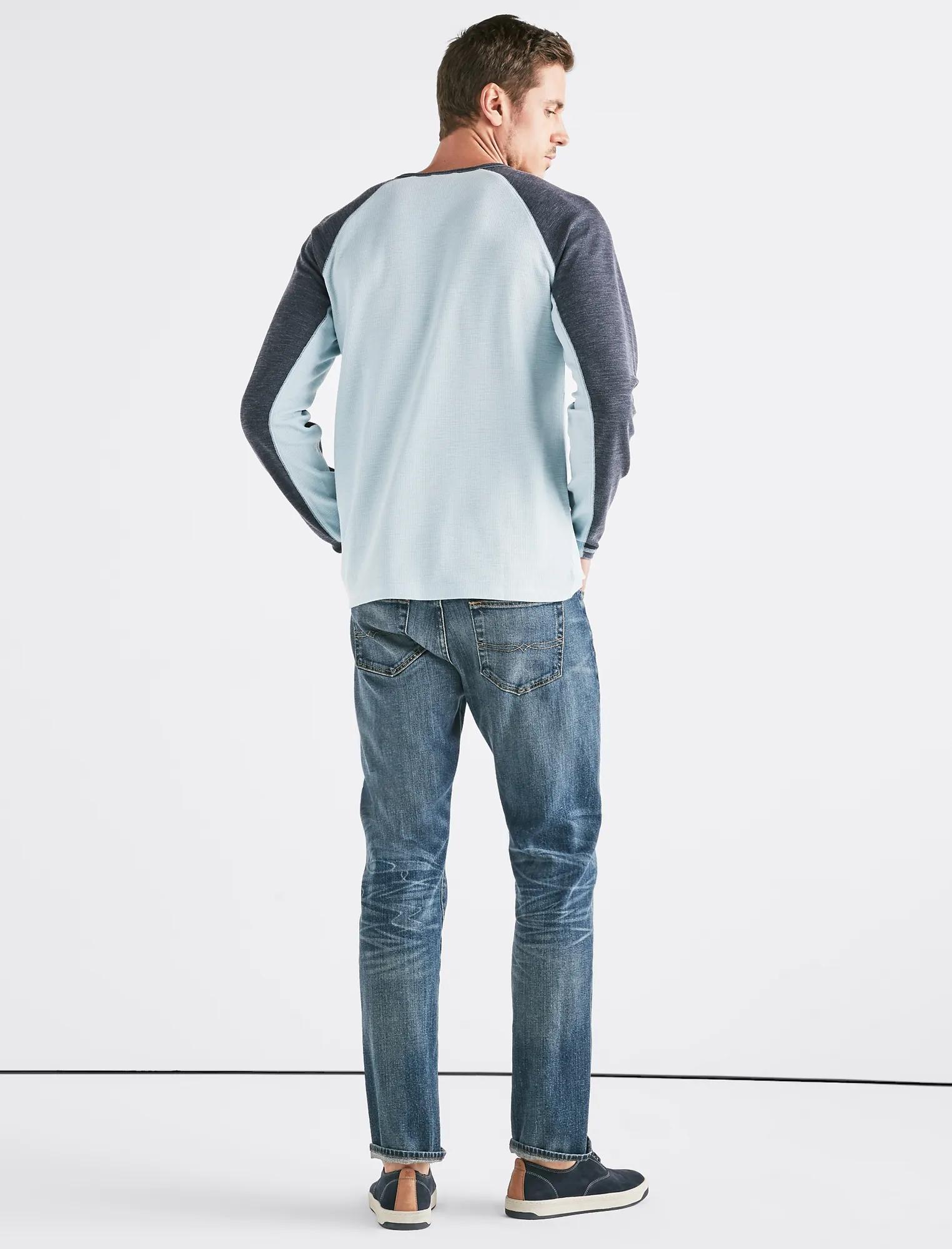 VENICE BURNOUT COLORBLOCK THERMAL HENLEY, image 3