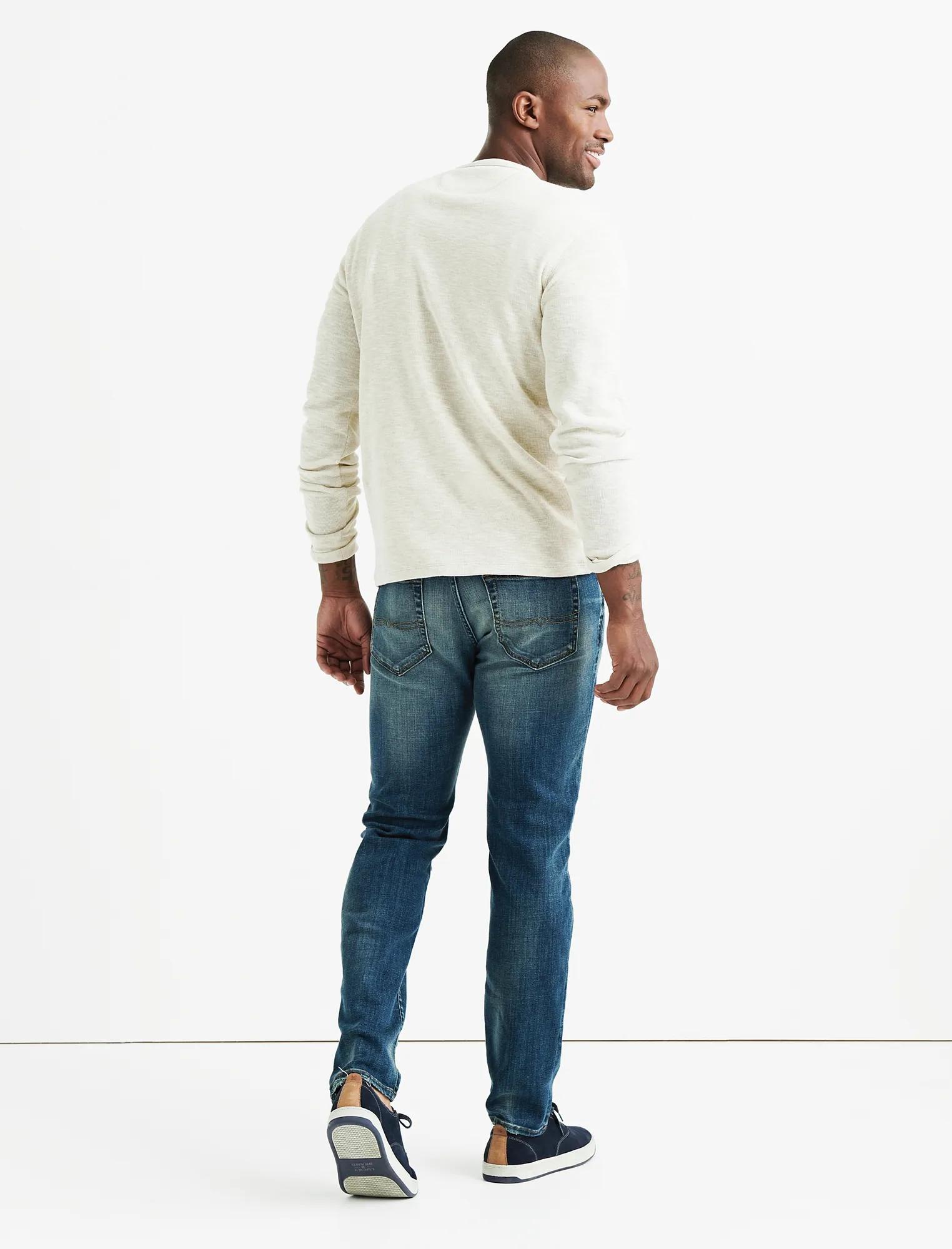DOUBLE KNIT HEATHER HENLEY, image 3