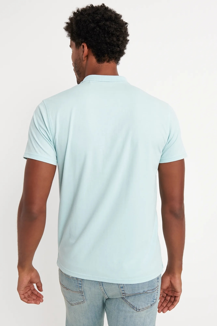 BURNOUT STRETCH PIQUE POLO, image 3