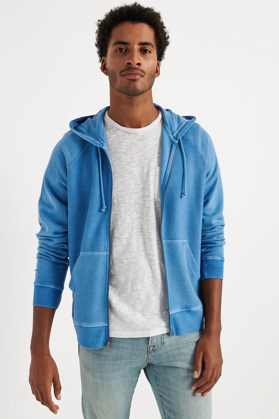 REVERSE TERRY FULL ZIP HOOD, image 1