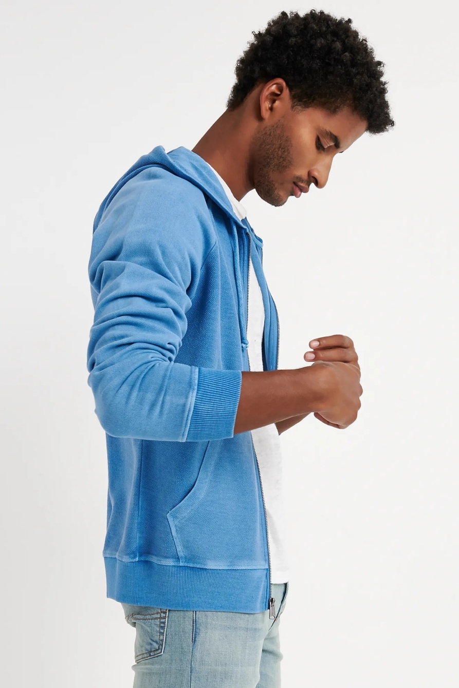 REVERSE TERRY FULL ZIP HOOD, image 2