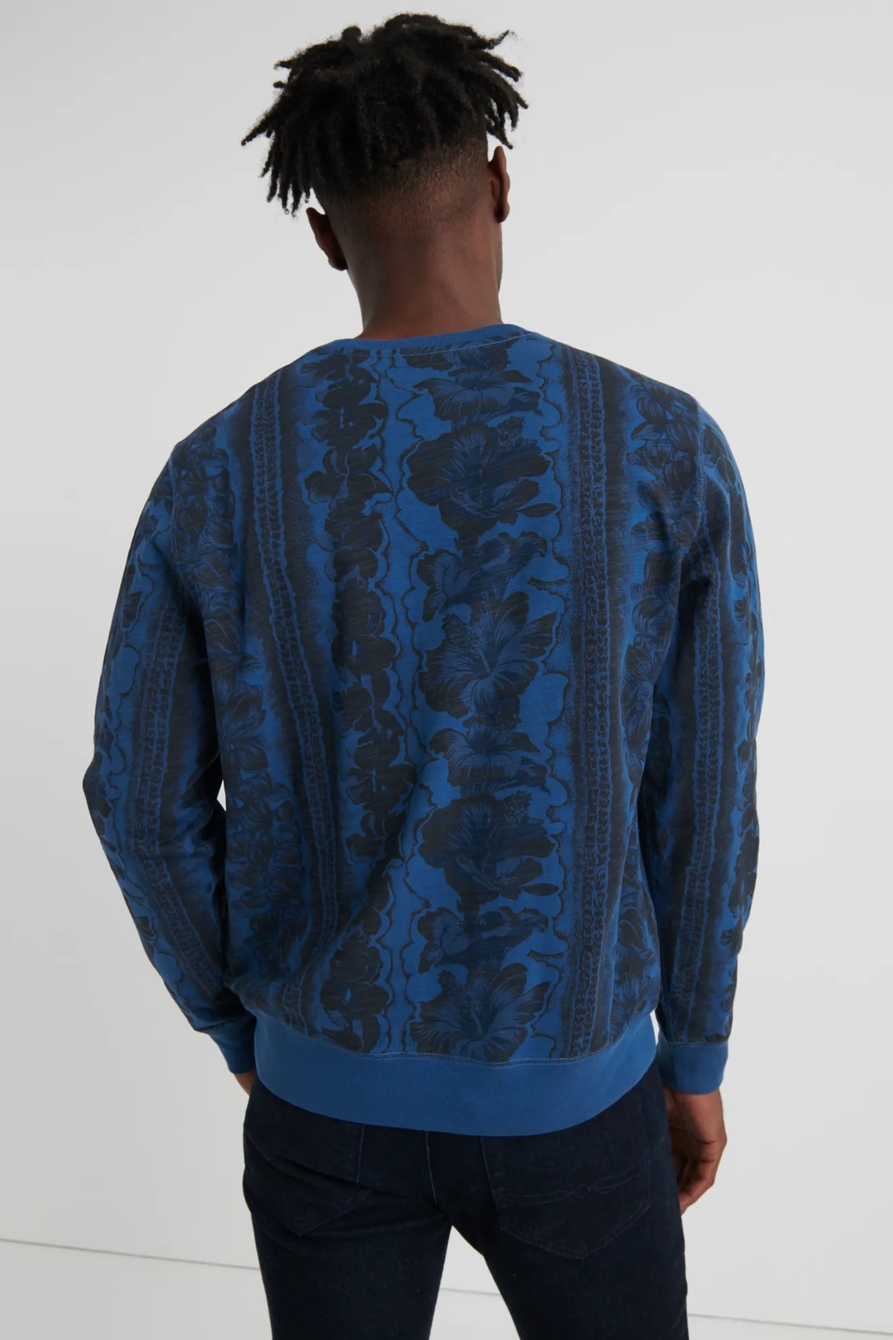 Hawaiian Print Pullover Sweatshirt, image 3