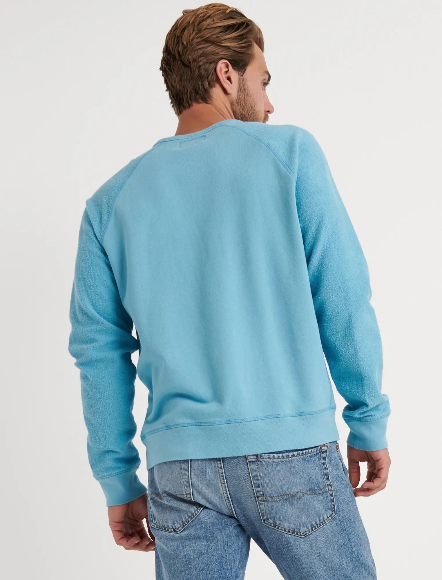 Reverse Terry Crew Neck Shirt, image 3