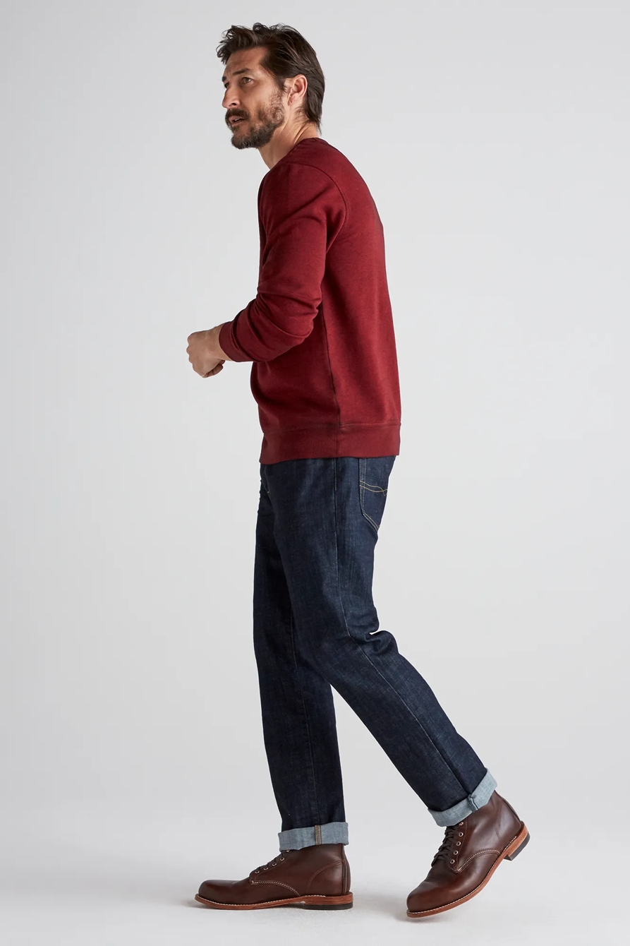 BURNOUT FLEECE CREW NECK, image 2