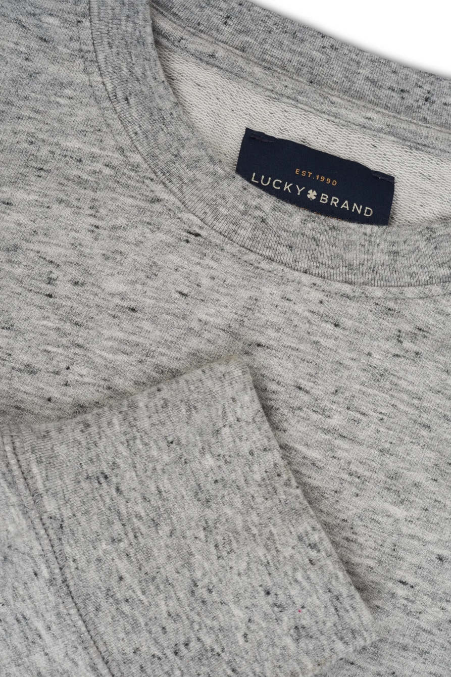 TRIBLEND FRENCH TERRY CREW NECK SWEATSHIRT, image 2