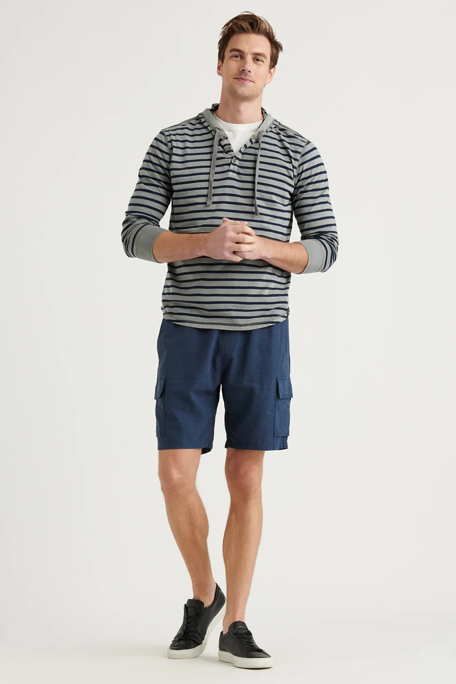 WASHED STRIPED SHASTA HOODIE, image 2