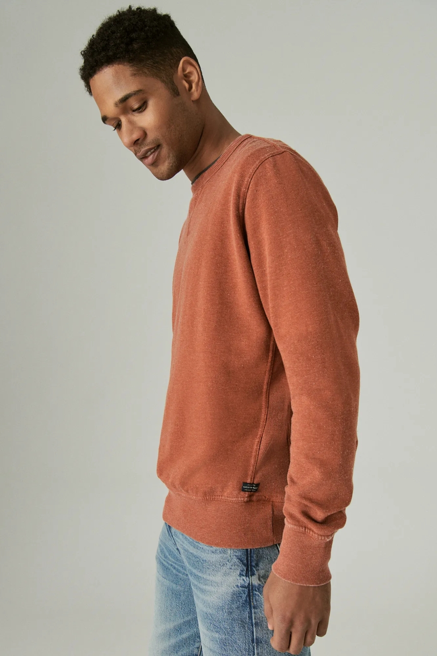 VENICE BURNOUT FLEECE CREW NECK SWEATSHIRT, image 3