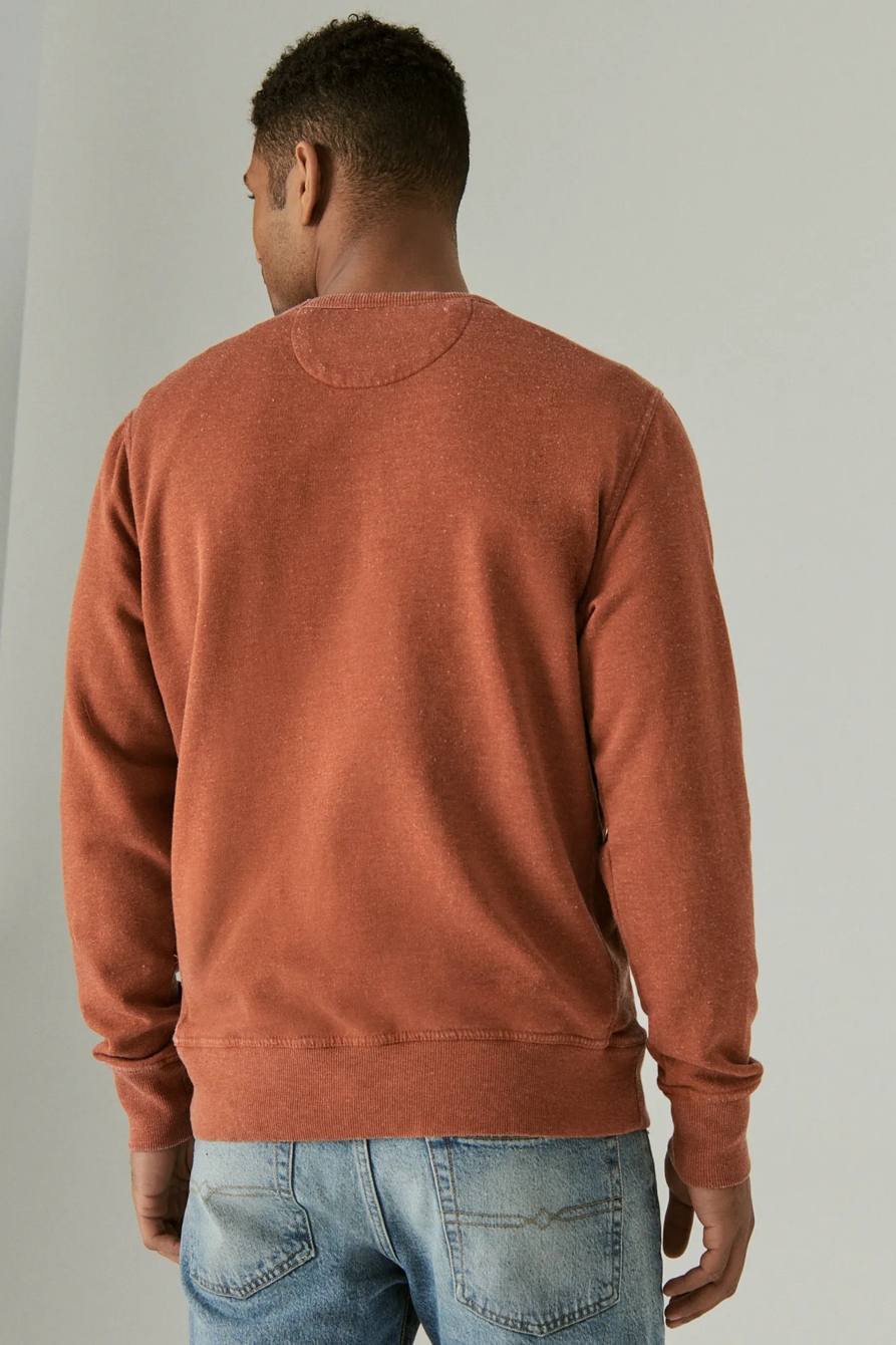 VENICE BURNOUT FLEECE CREW NECK SWEATSHIRT, image 4