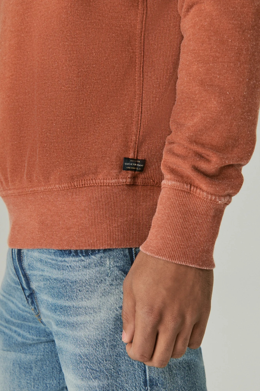 VENICE BURNOUT FLEECE CREW NECK SWEATSHIRT, image 5