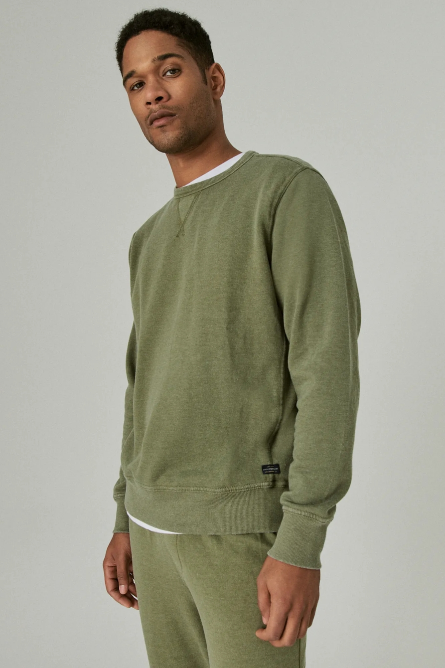 VENICE BURNOUT FLEECE CREW NECK SWEATSHIRT, image 3