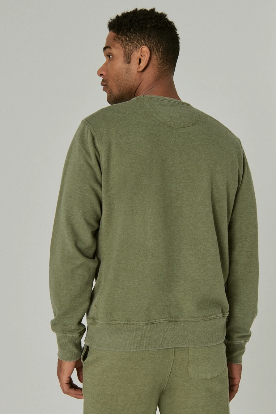 VENICE BURNOUT FLEECE CREW NECK SWEATSHIRT, image 4