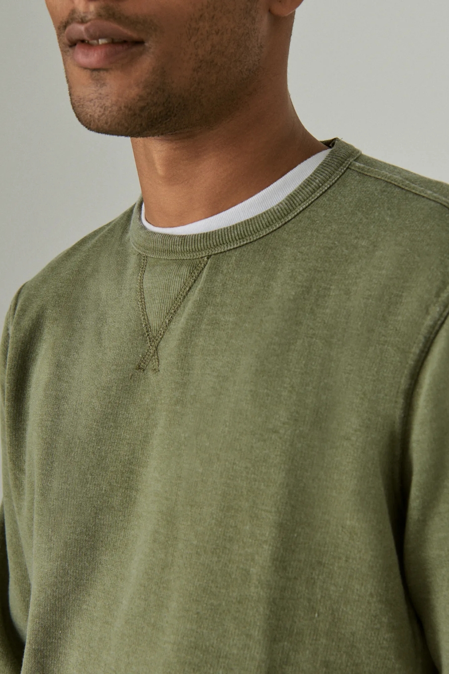 VENICE BURNOUT FLEECE CREW NECK SWEATSHIRT, image 5