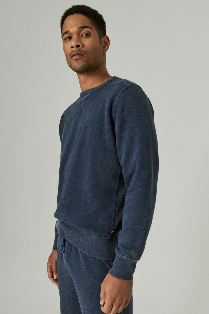 VENICE BURNOUT FLEECE CREW NECK SWEATSHIRT, image 3