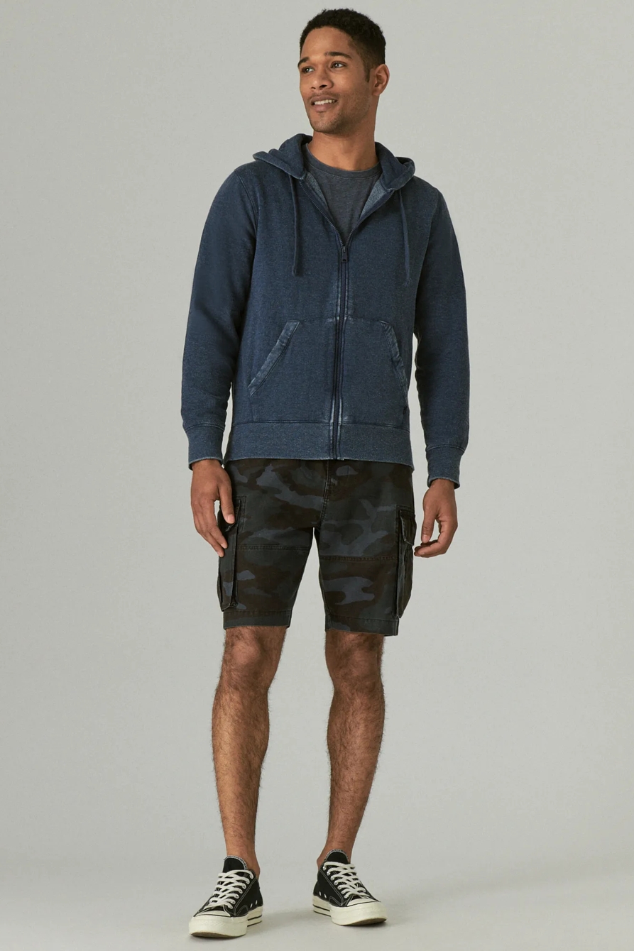 BURNOUT FLEECE ZIP HOOD, image 2