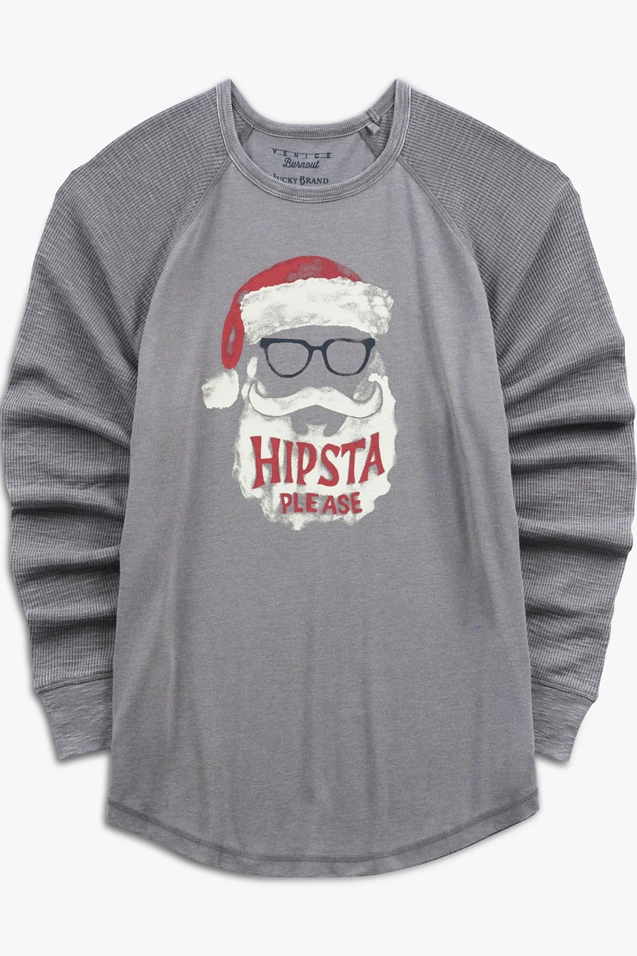 SANTA HIPSTA PLEASE BURNOUT THERMAL, image 1