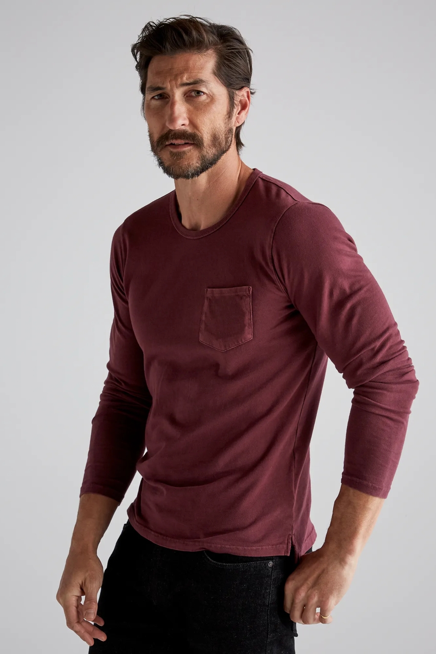 SUNSET CREW NECK LONG SLEEVE TEE, image 3