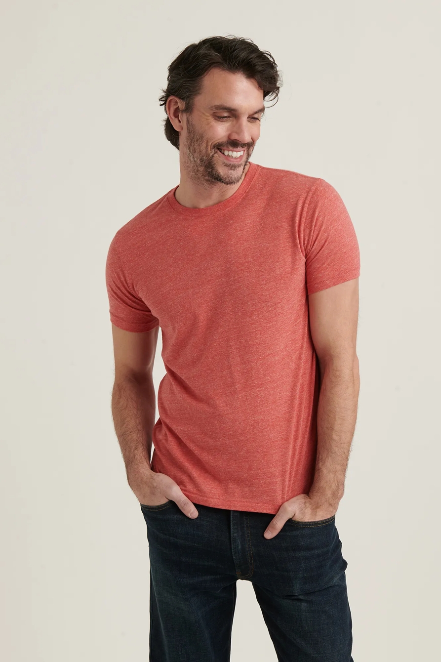 TRIBLEND CREW NECK SHORT SLEEVE TEE, image 2