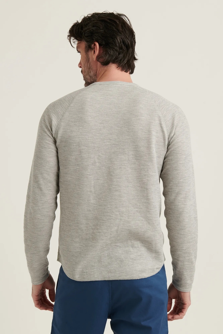 LONG SLEEVE REVERSIBLE CREW NECK TEE, image 4