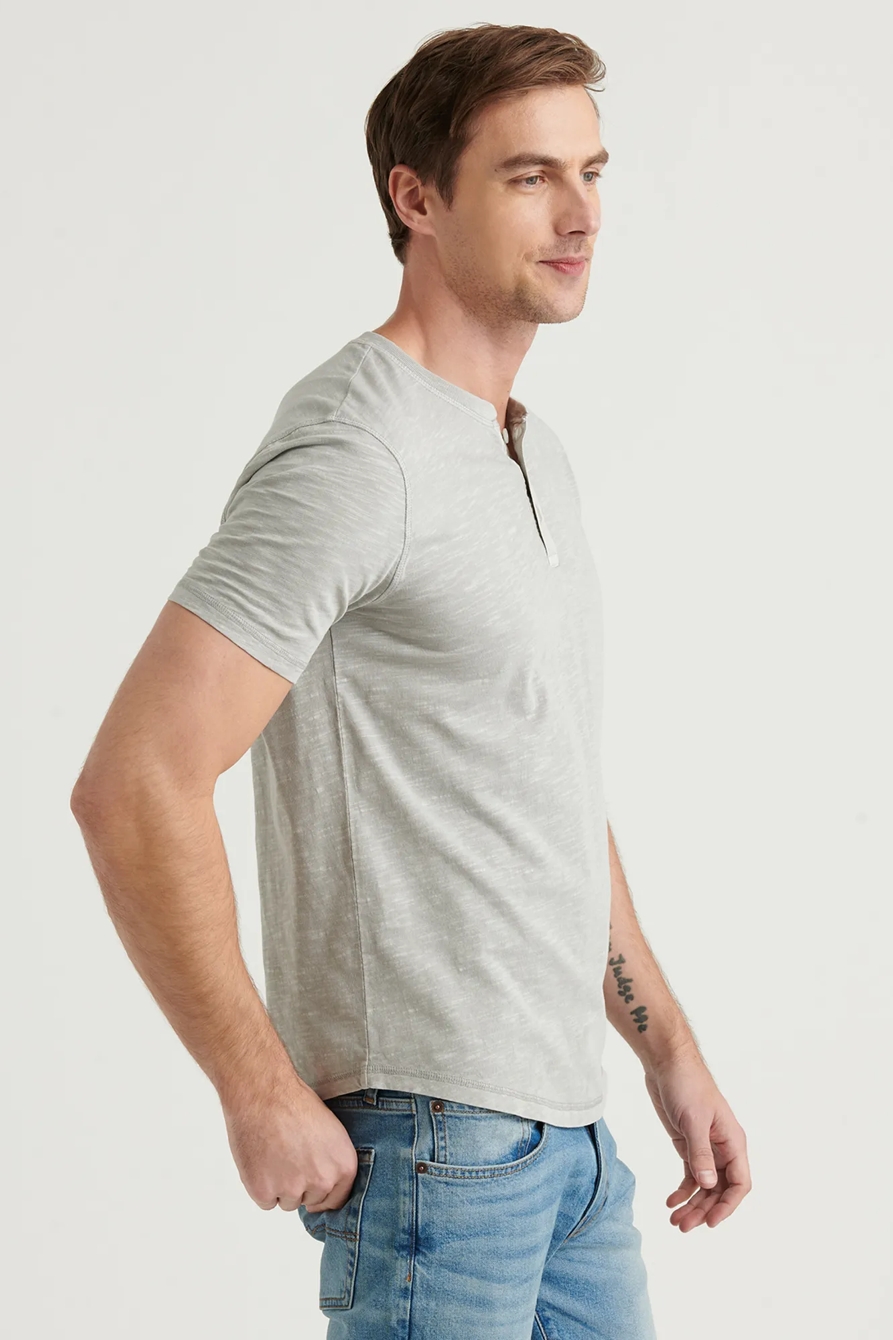 SHORT SLEEVE SLUB HENLEY, image 3